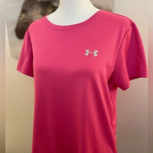 Women’s Pink Under Armour Workout Shirt